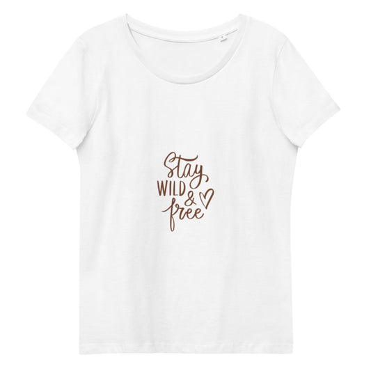 Enganliegendes Öko-T-Shirt für Damen